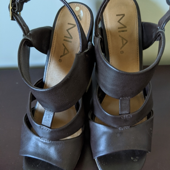 Women's Platform Chunky heeled sandal - Picture 4 of 4